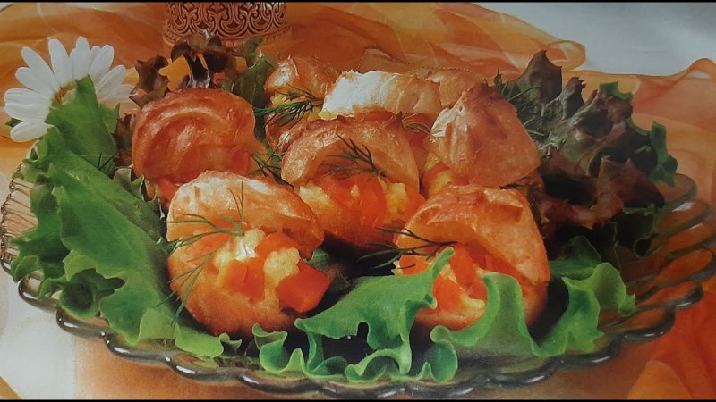 Профитроли с сырной закуской