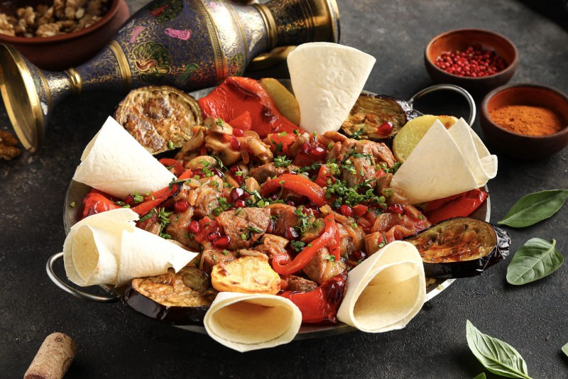 Кавказская кухня садж