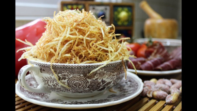 Салат с картошкой фри