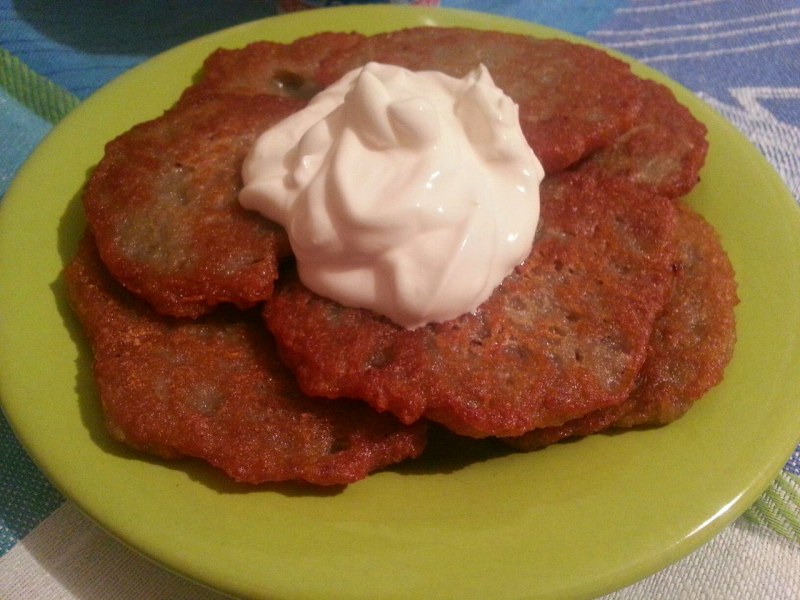 Картофельные драники соломкой