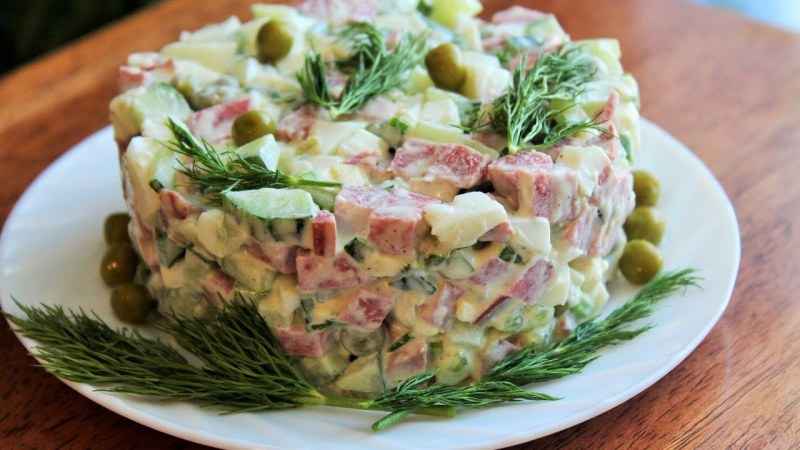 Салат Мимоза с сайрой