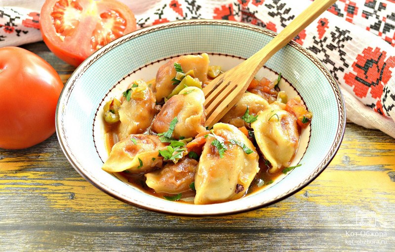 Вареники с овощами