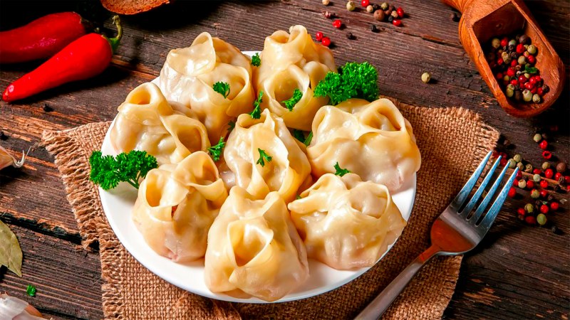 Манты с картошкой
