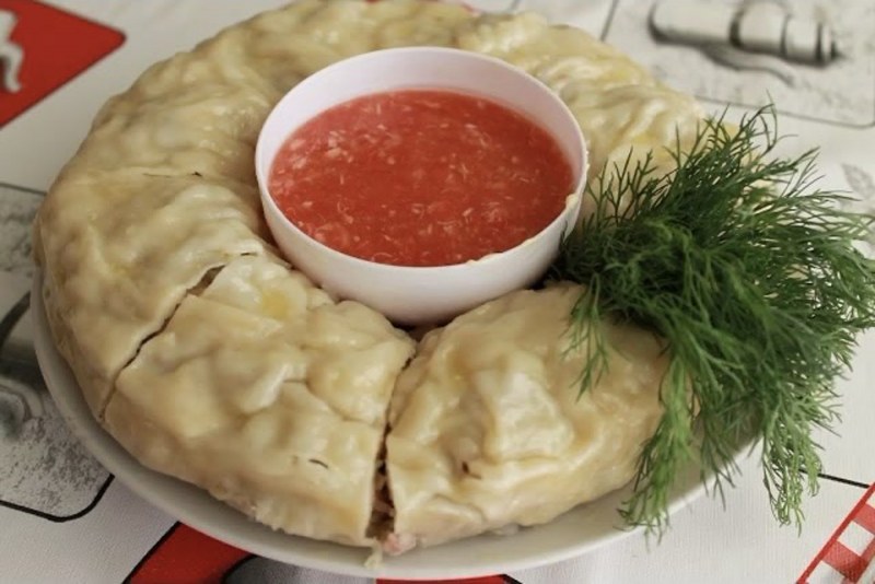 Манты с капустой и грибами