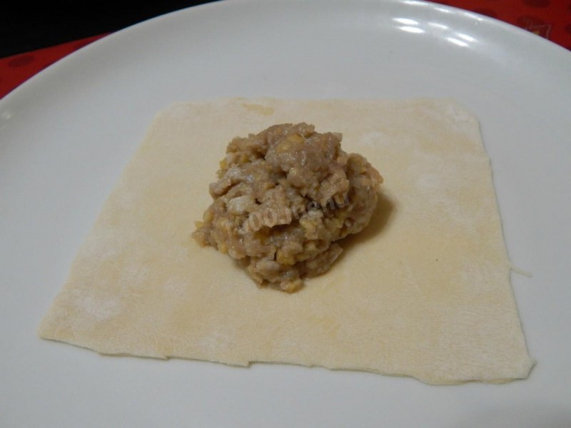 Хинкали с фаршем и картошкой