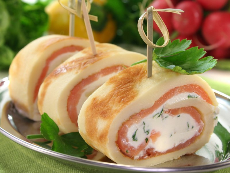 Закуска с блинчиками
