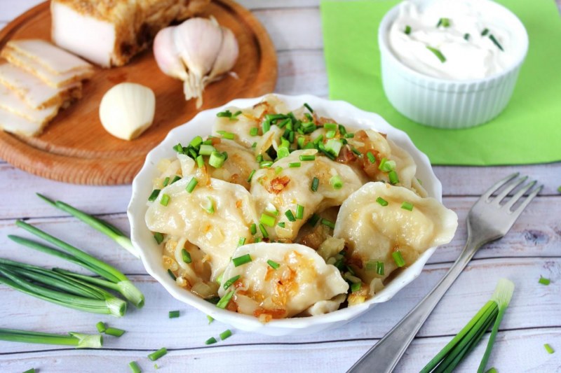 Вареники с картошкой и луком
