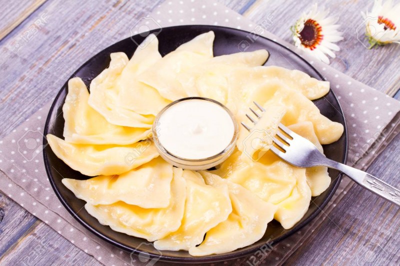 Вареники с грибами груздями
