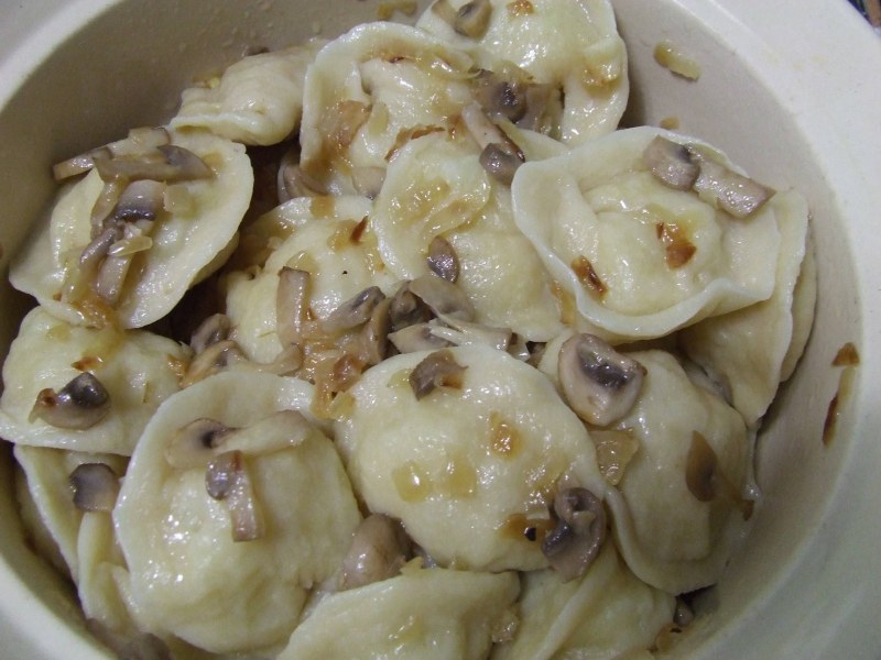 Вареники с картошкой и грибами