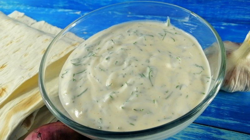Чесночный соус для шаурмы