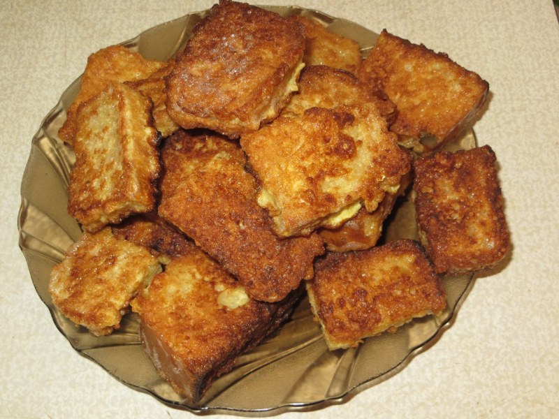 Жареный хлеб с чесноком
