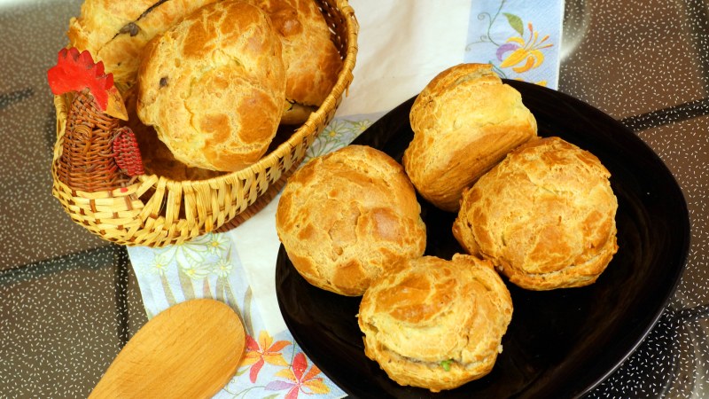 Профитроли с грибами