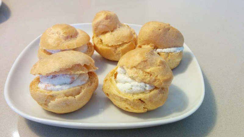 Мини профитроли с начинкой