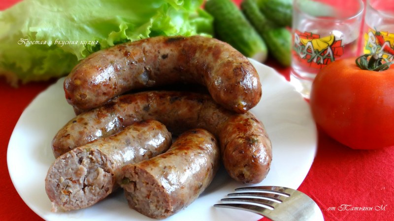 Куриные купаты в духовке