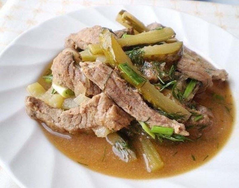 АЗУ со сметаной и солеными огурцами