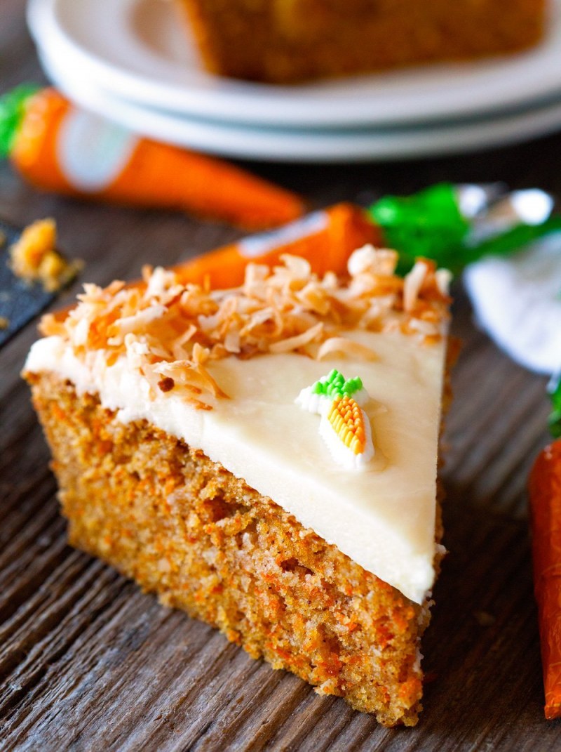 Морковный кекс с грецкими орехами