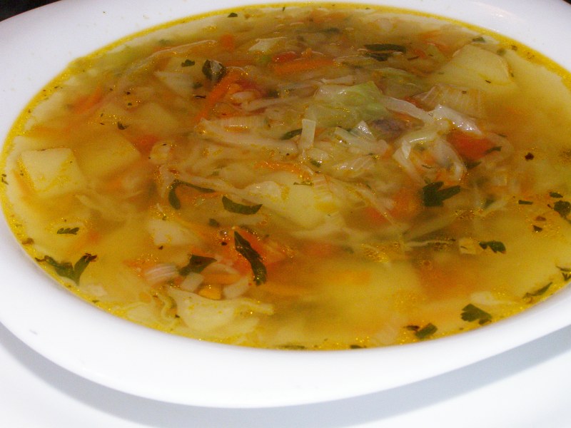 Суп с индейкой и овощами