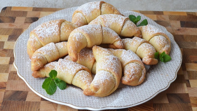 Творожные рогалики