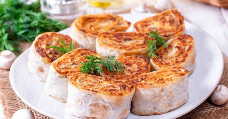 Закуски из лаваша