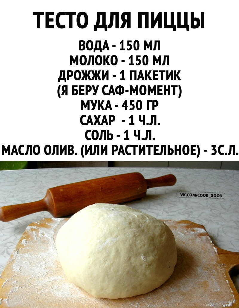 Тесто для пиццы