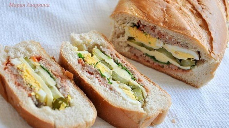 Закуски на батоне