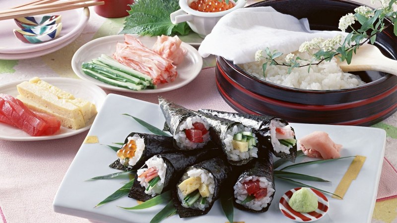 Роллы крупным планом красивые