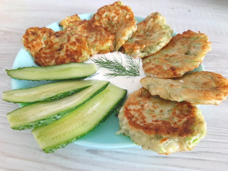 Оладьи из кабачков самый вкусный
