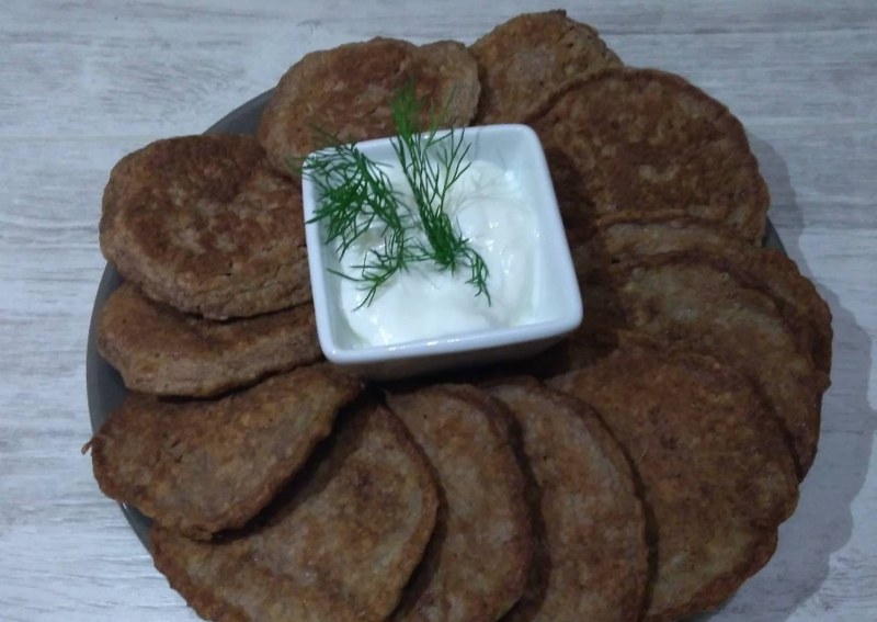 Оладьи из печени говяжьей