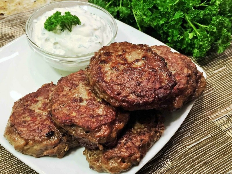 Печёночные оладьи из говяжьей печени