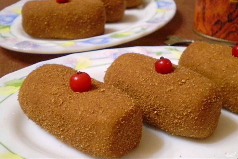 Картошка из печенья со сгущенкой и какао