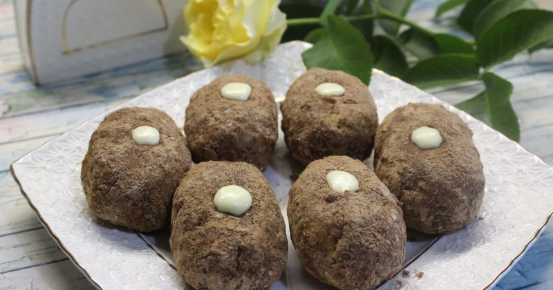 Картошка из печенья со сгущенкой