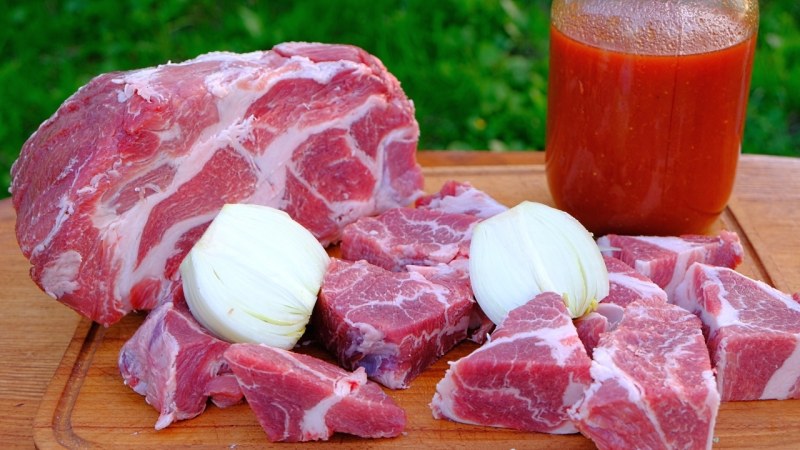 Мясо в маринаде