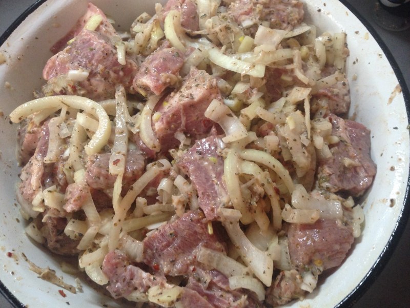 Маринованный шашлык из свинины