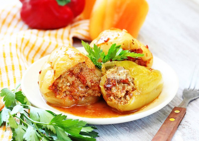 Перец фаршированный мясом