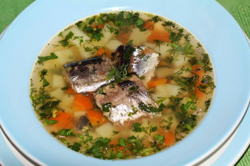 Суп картофельный с рыбой