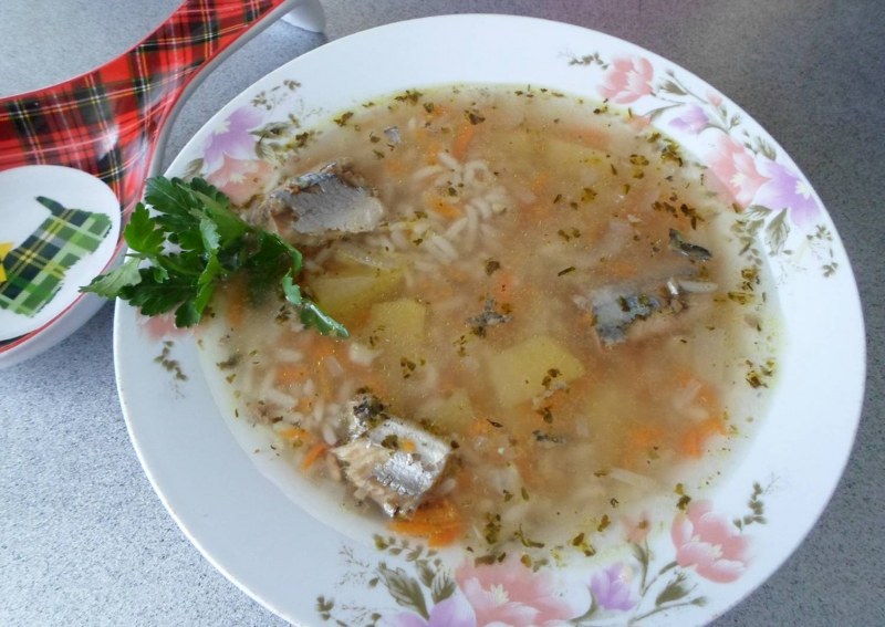 Сайровый суп с рисом