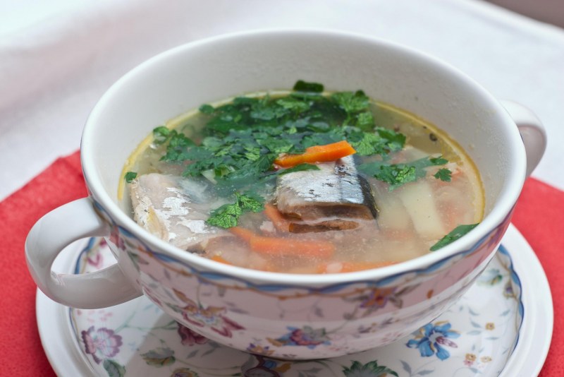 Рыбная консерва картофель лук