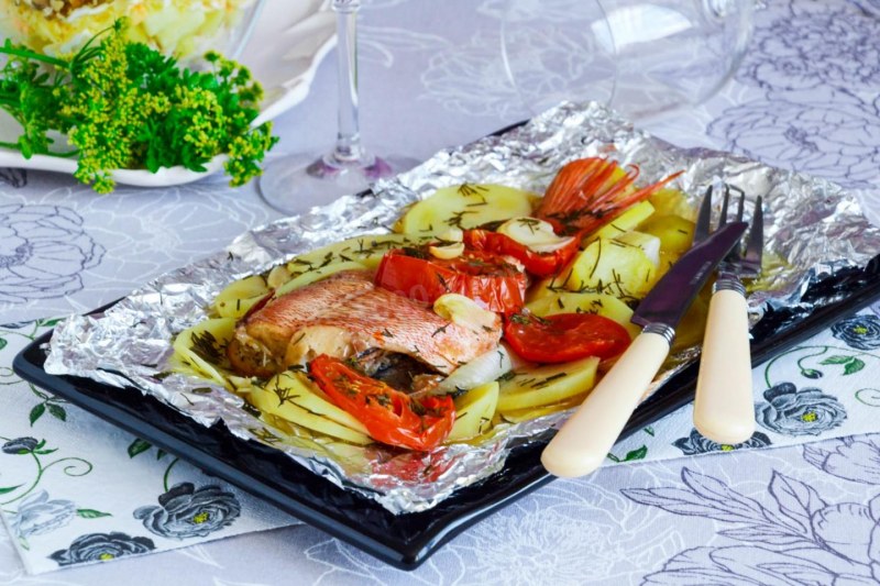 Рыба в фольге