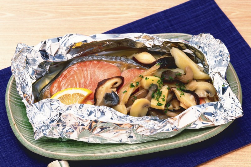 Морепродукты в фольге
