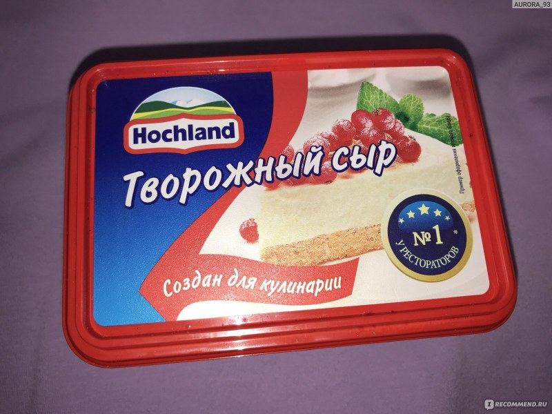 Сливочный сыр Хохланд для чизкейка