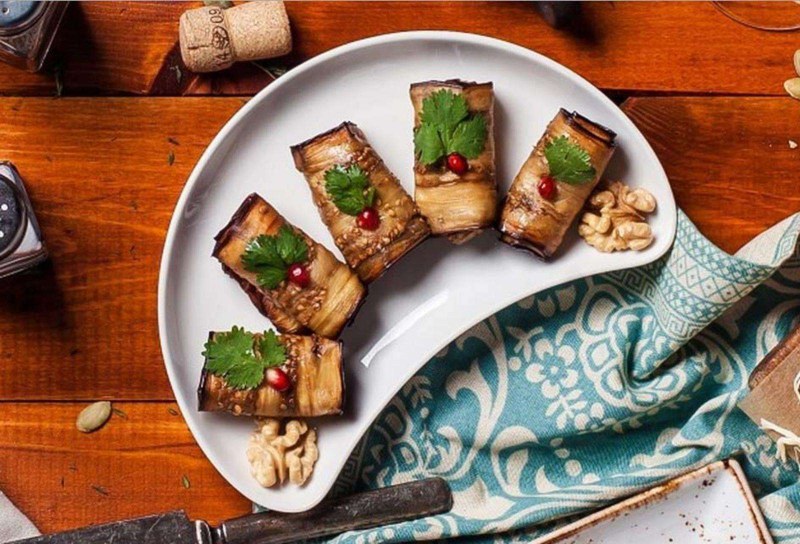 Рулетики из баклажанов Грузинская кухня