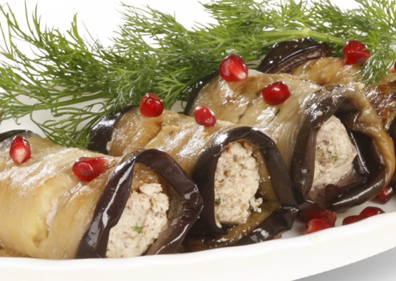 Баклажаны фаршированные грецкими орехами по-грузински
