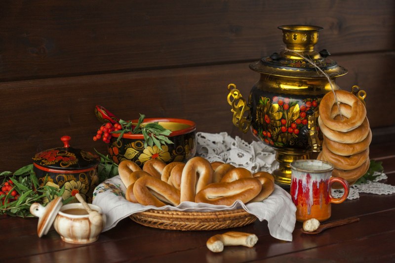 Самовар с баранками