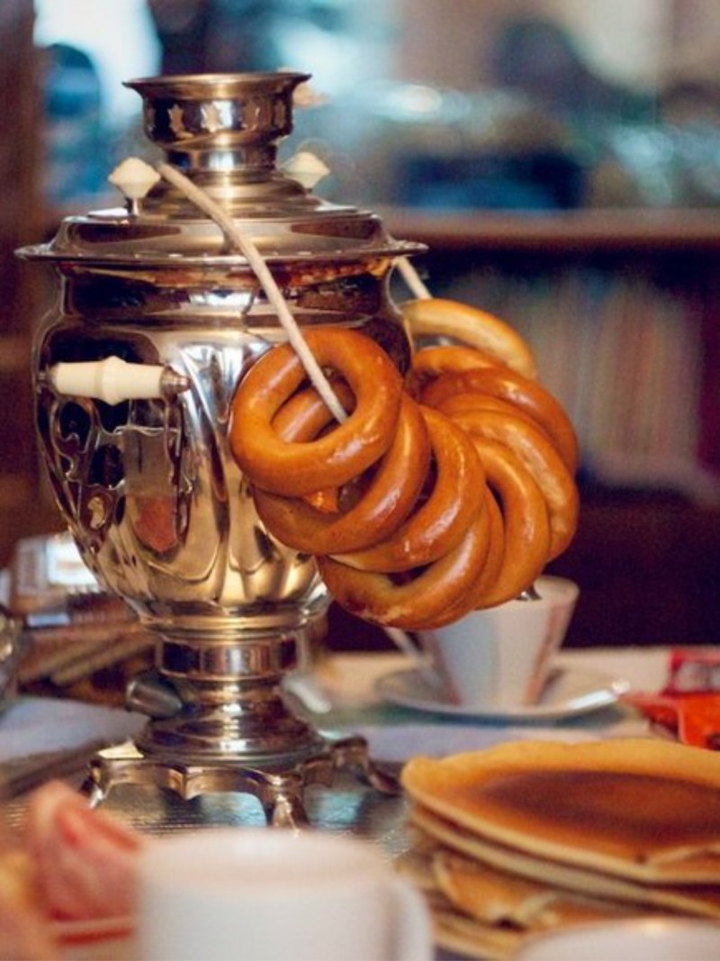 Чаепитие с самоваром