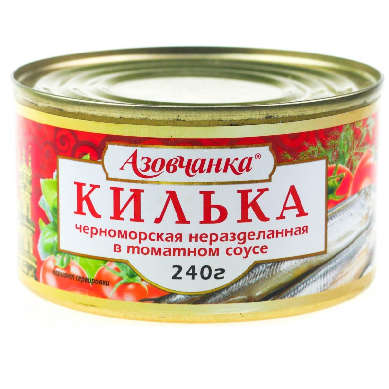 5 Морей килька в томатном соусе обжаренная Балтийская, 240 г
