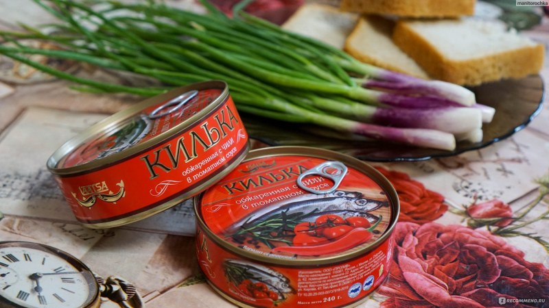 Килька Балтийская обжаренная Главпродукт в остром томатном соусе 230г