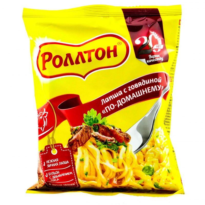 Роллтон лапша острая