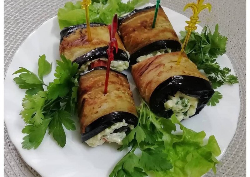 Баклажаны с орехами