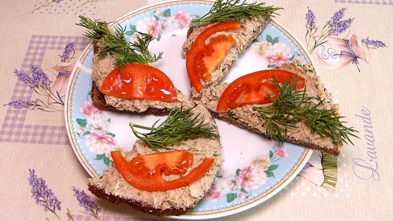 Форшмак с плавленым сыром и морковью
