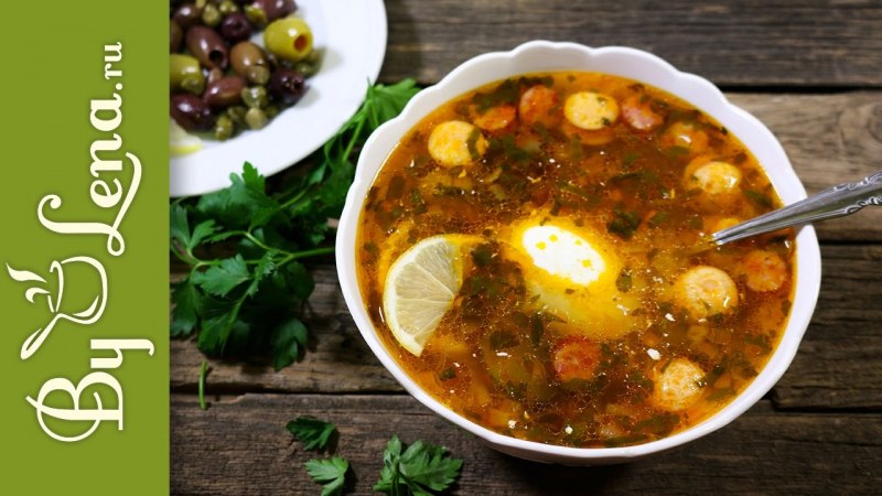 Солянка Рыбная с маслинами и каперсами.